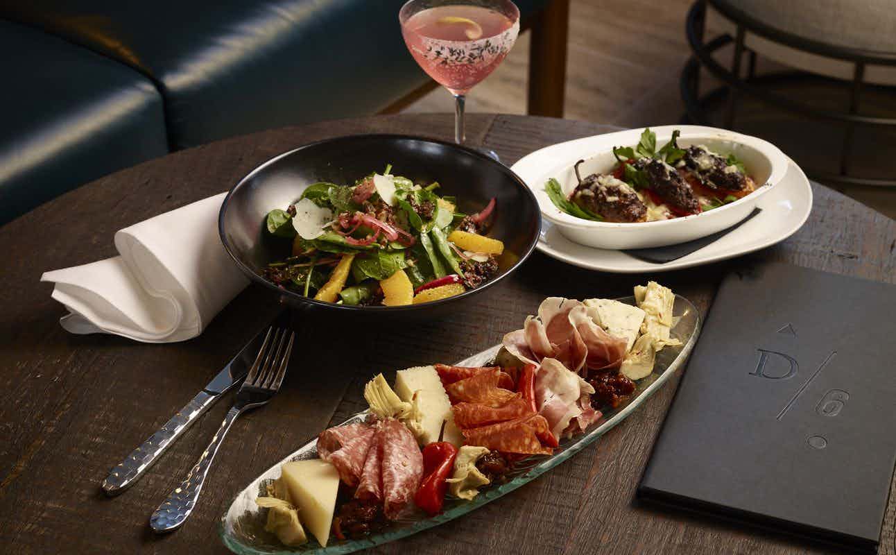 Enjoy International cuisine at D/6 Bar & Lounge in Downtown, Vancouver